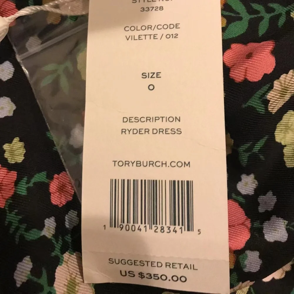 NWT $350 Tory Burch Ryder Silk Floral Dress